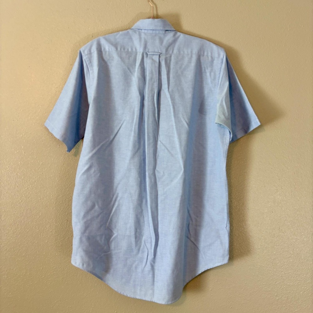 Windsor Shirt Co. Oxford Dress Shirt Short Sleeve Button‎ Down Light Blue 16 1/2 - Picture 2 of 10
